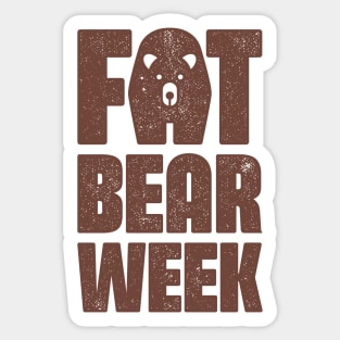 Fat Bear Week for Bears lover 2023 Sticker